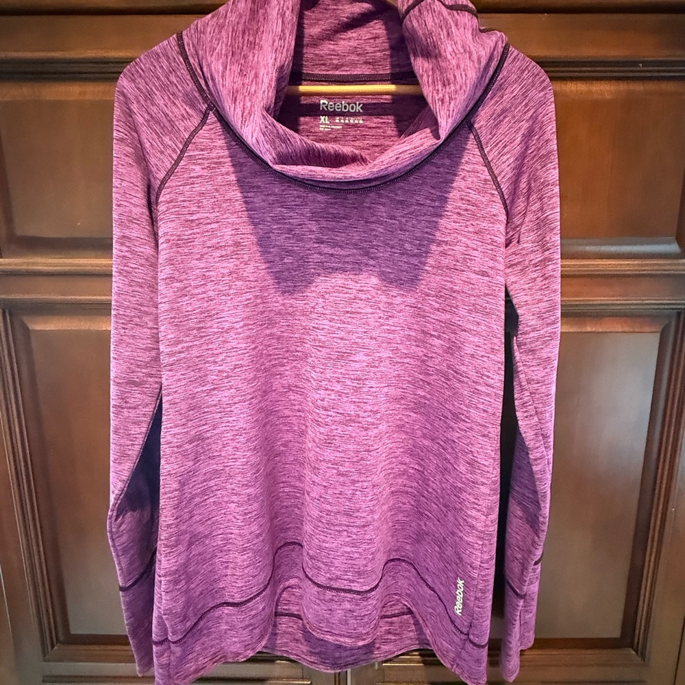 Reebok Women's Maroon Cowl Neck Sweater